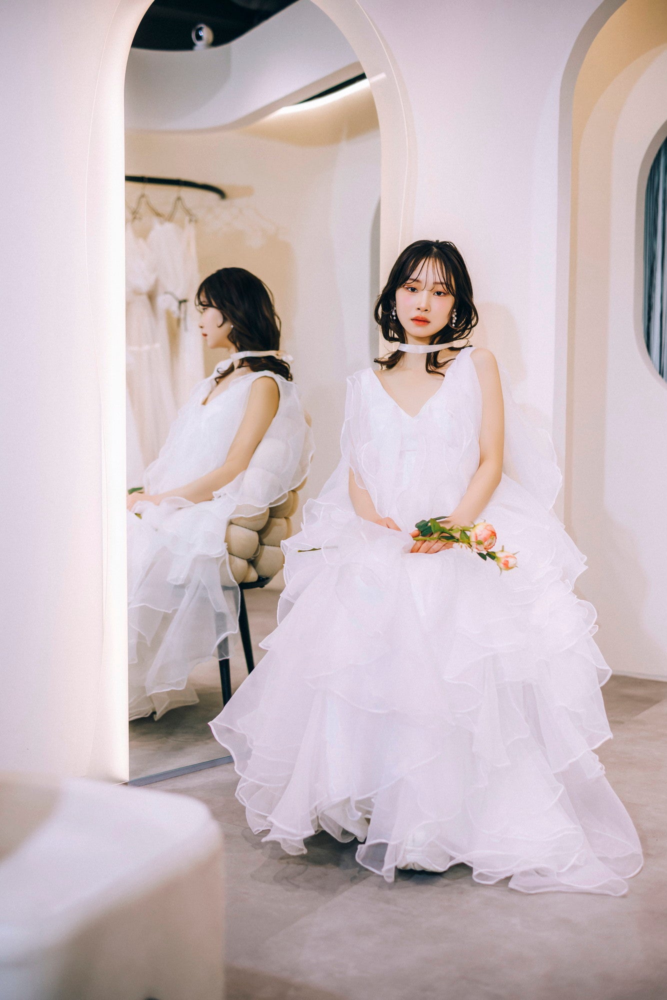 Clione frill dress