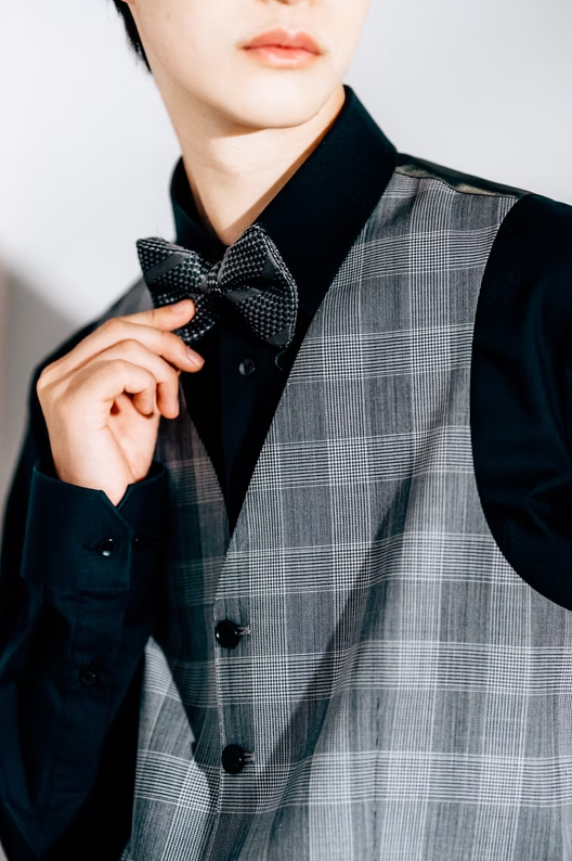 glen check 3-piece tuxedo