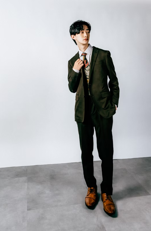 charcoal 2-piece suit