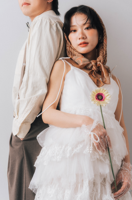 tiered tulle dress