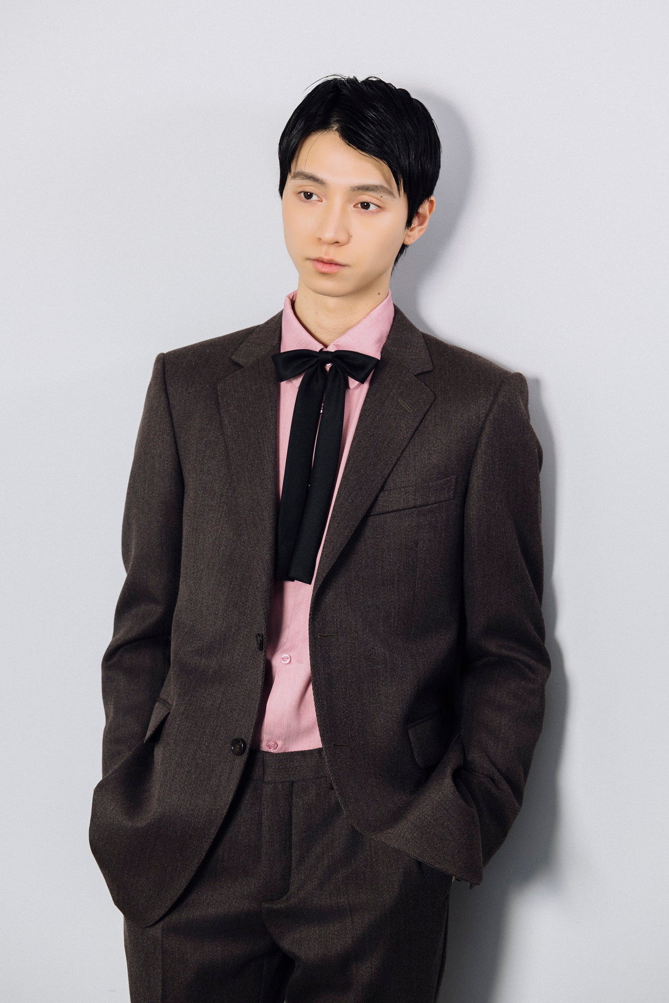 dark brown 2-piece suit(GUCCI)