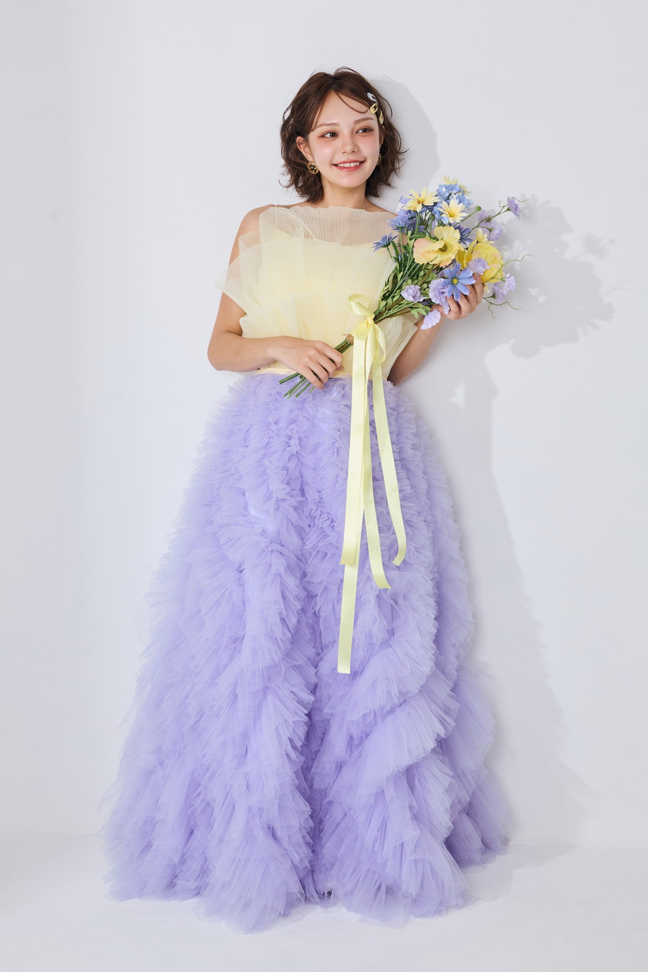 duo tulle dress(Pansy)