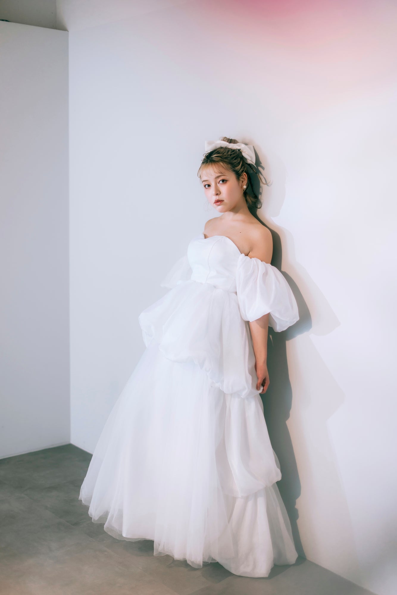 balloon layered dress
