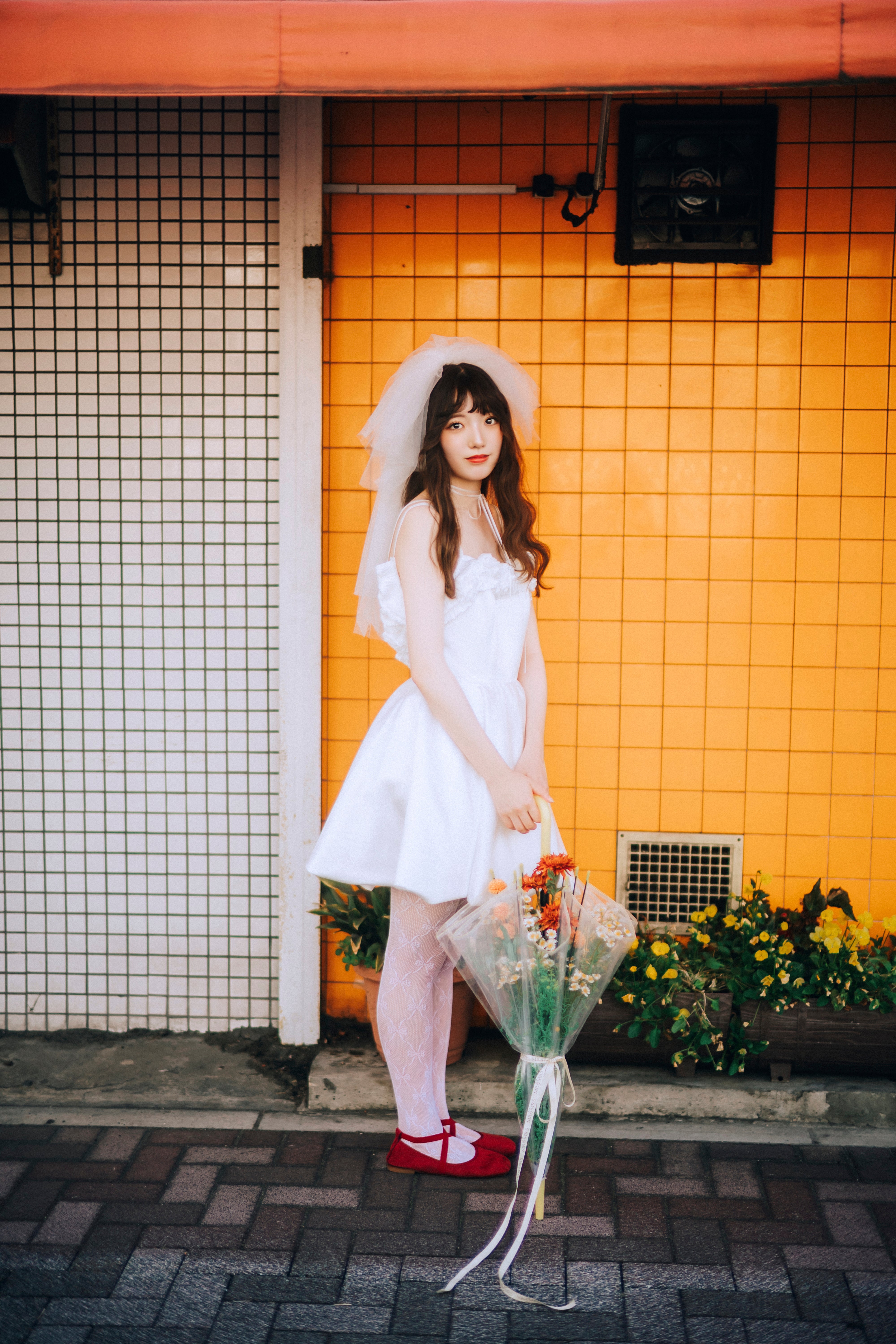 scallop bloomy dress