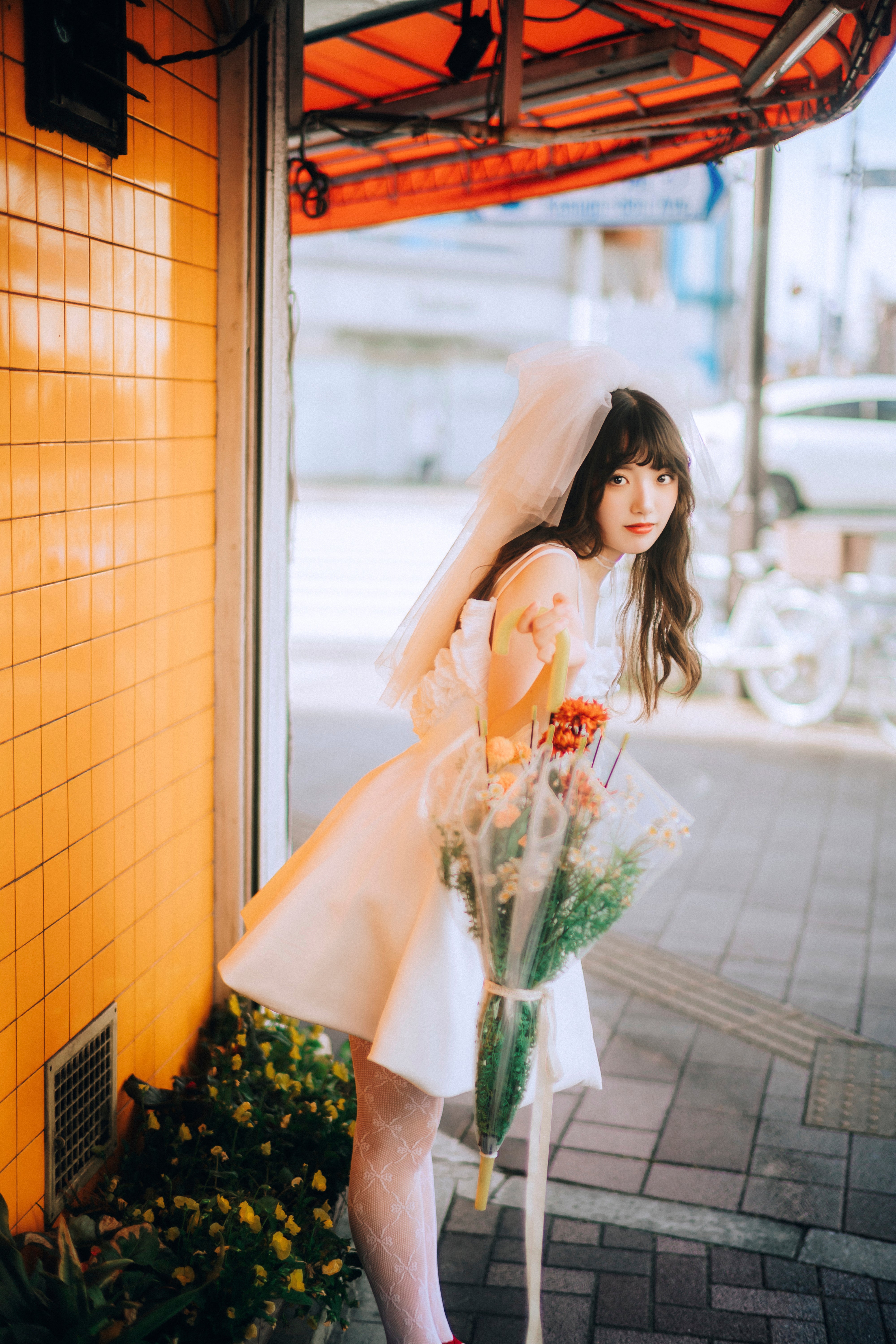 scallop bloomy dress