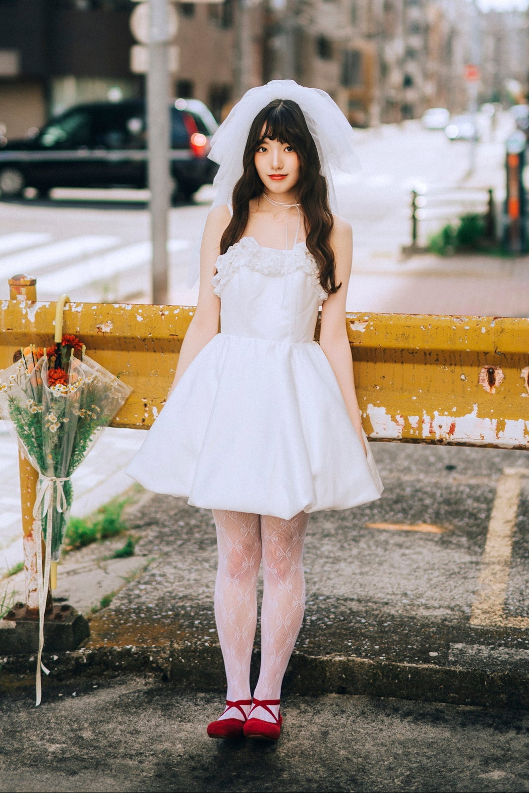scallop bloomy dress