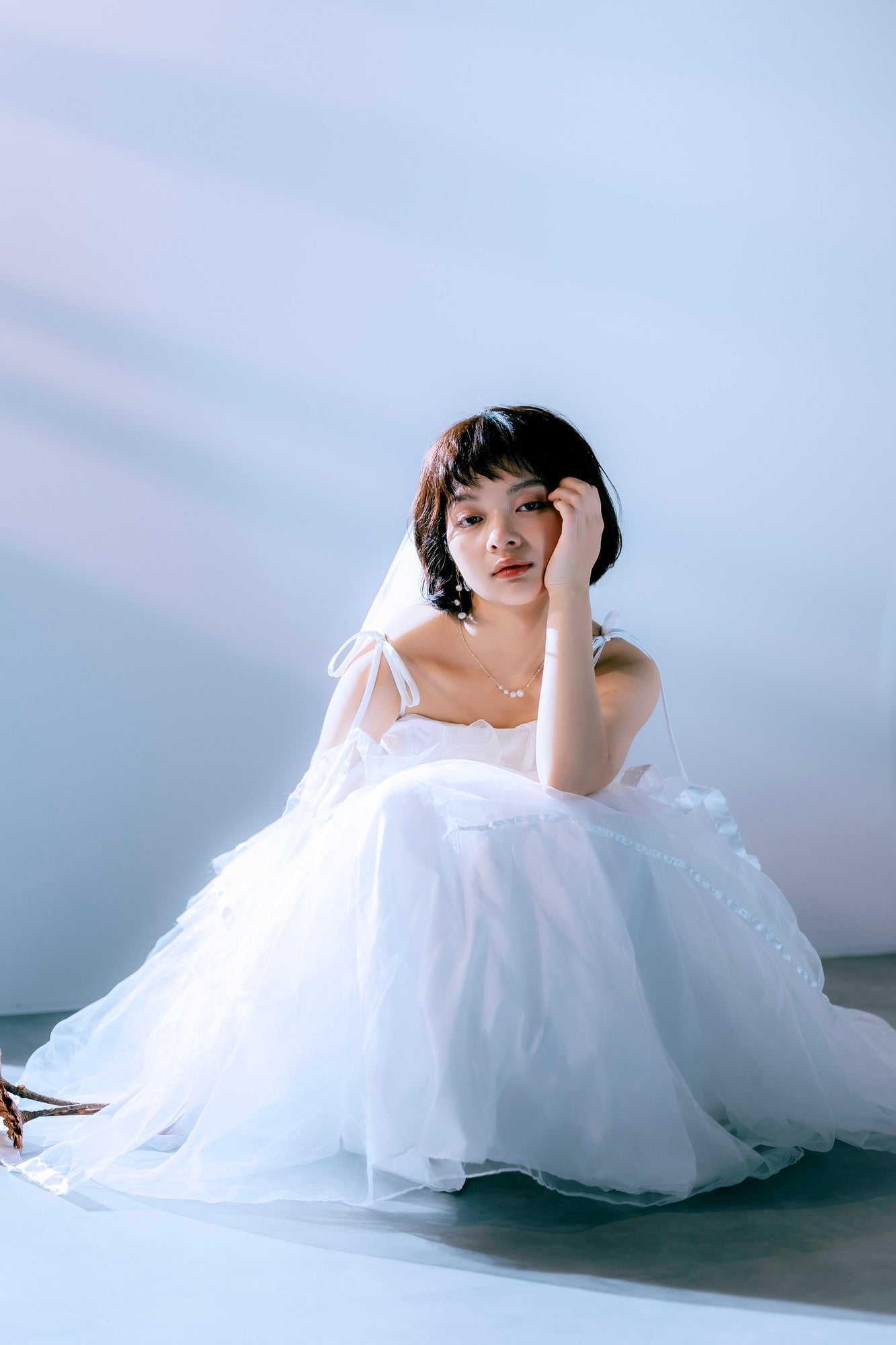 sheer volume bone dress