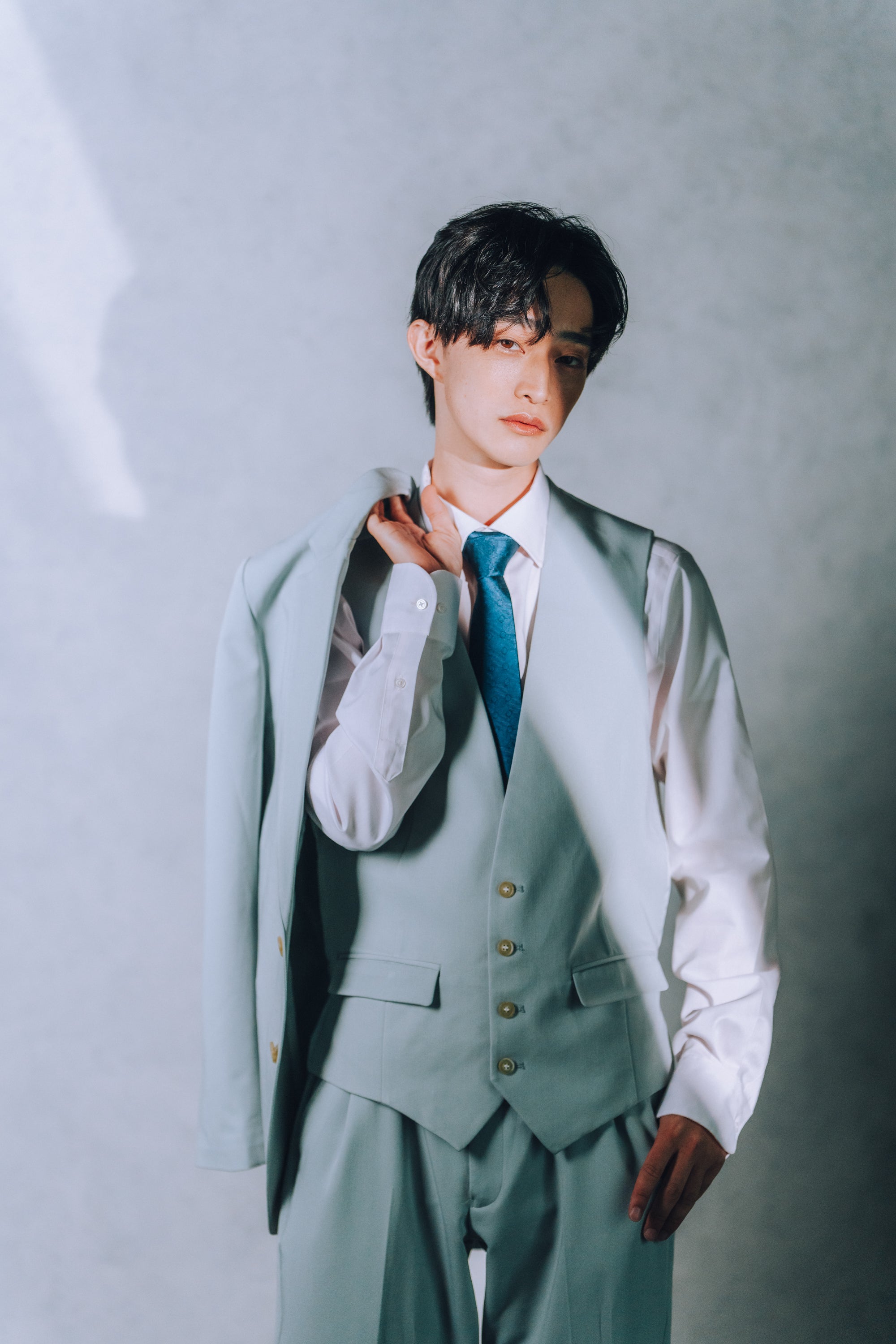 light blue 3-piece tuxedo
