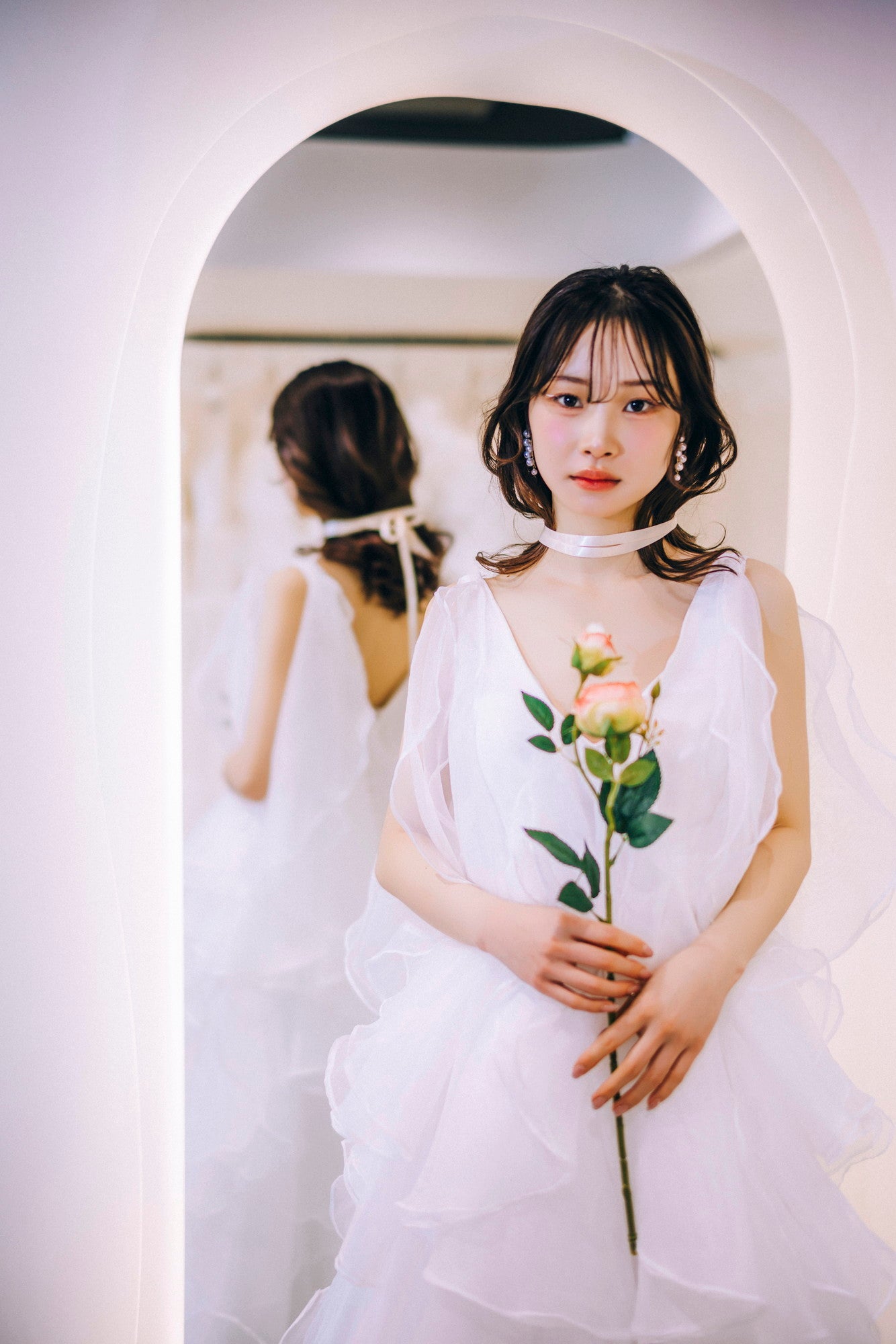 Clione frill dress