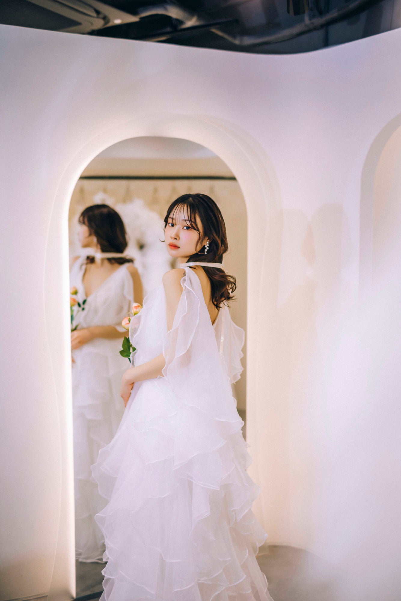 Clione frill dress