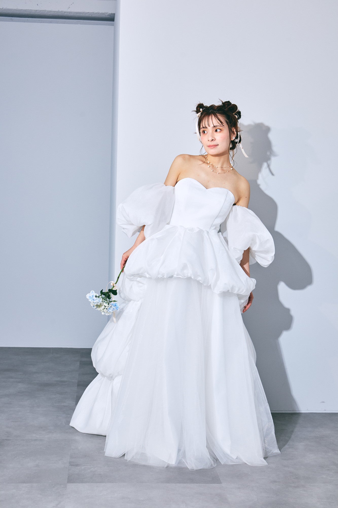 balloon layered dress
