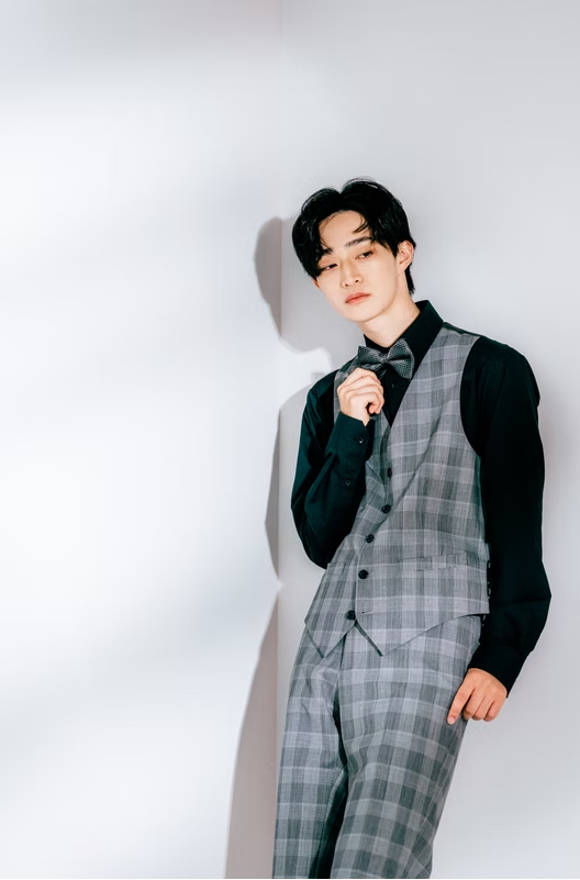 glen check 3-piece tuxedo