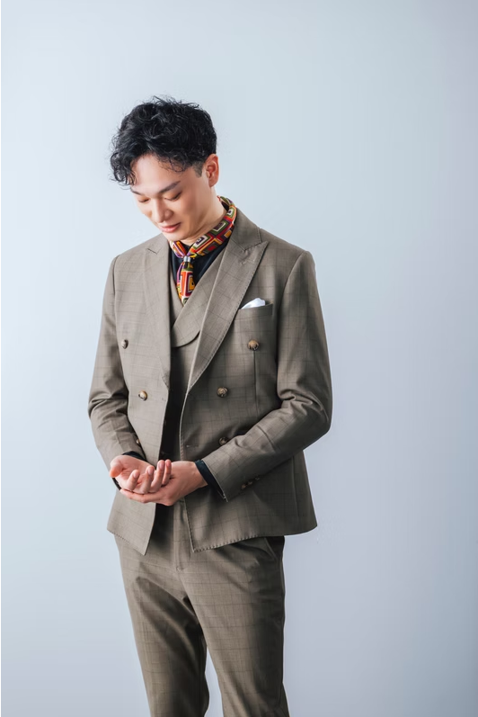 camel check 3-piece tuxedo