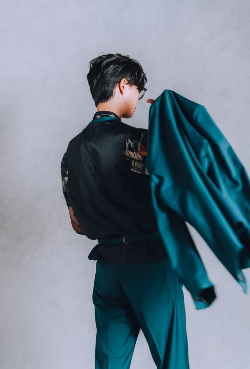 green 3-piece tuxedo