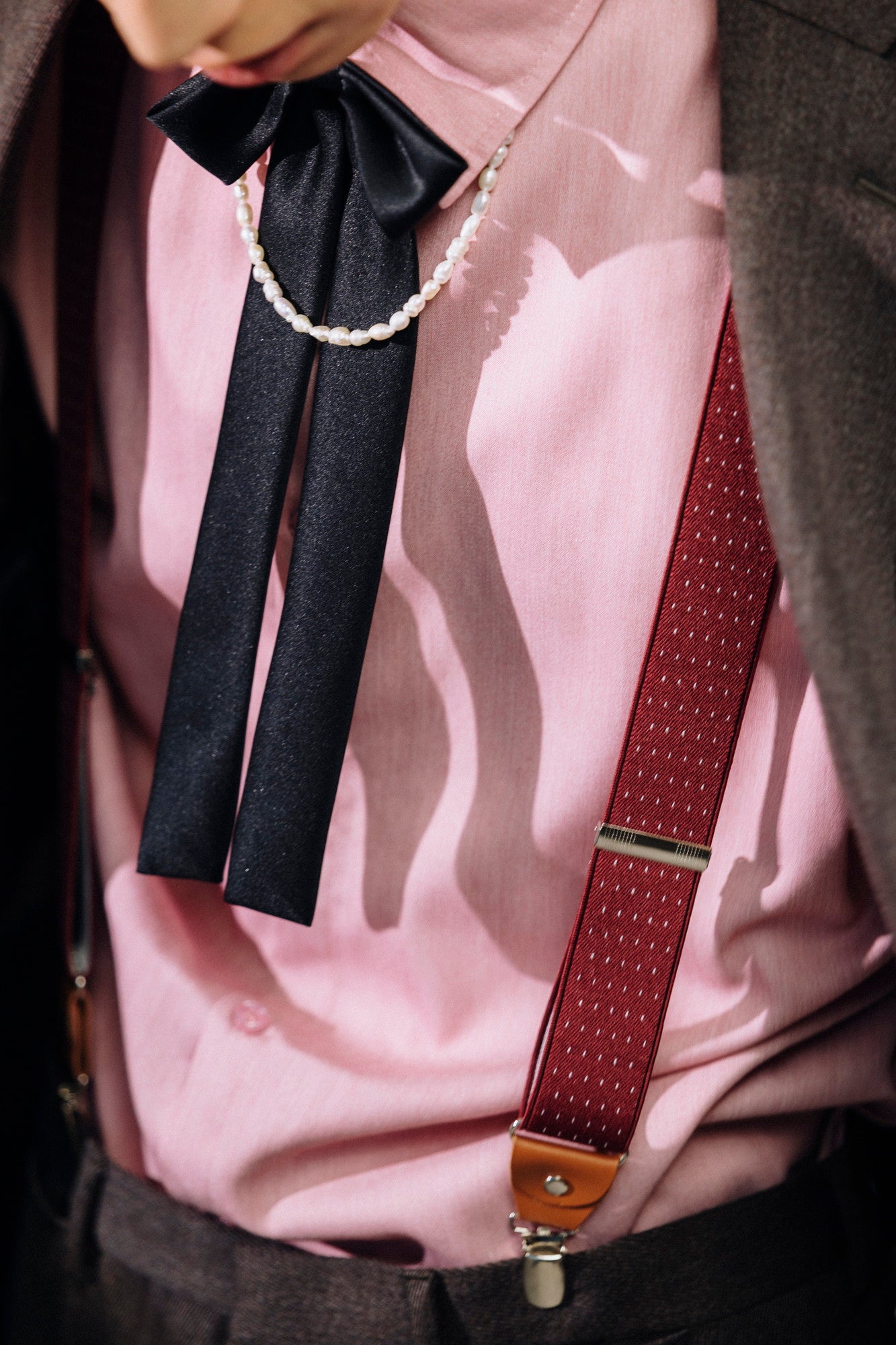 dark brown 2-piece suit(GUCCI)