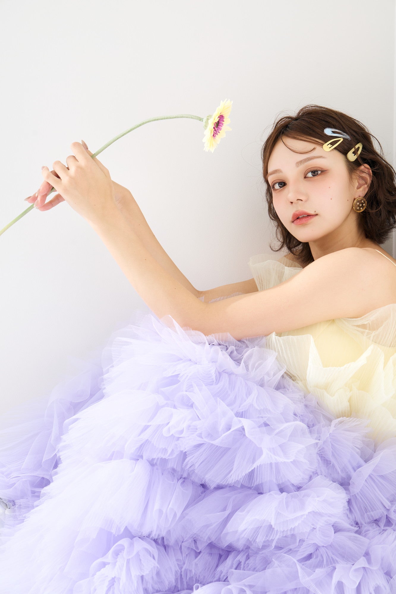 duo tulle dress(Pansy)