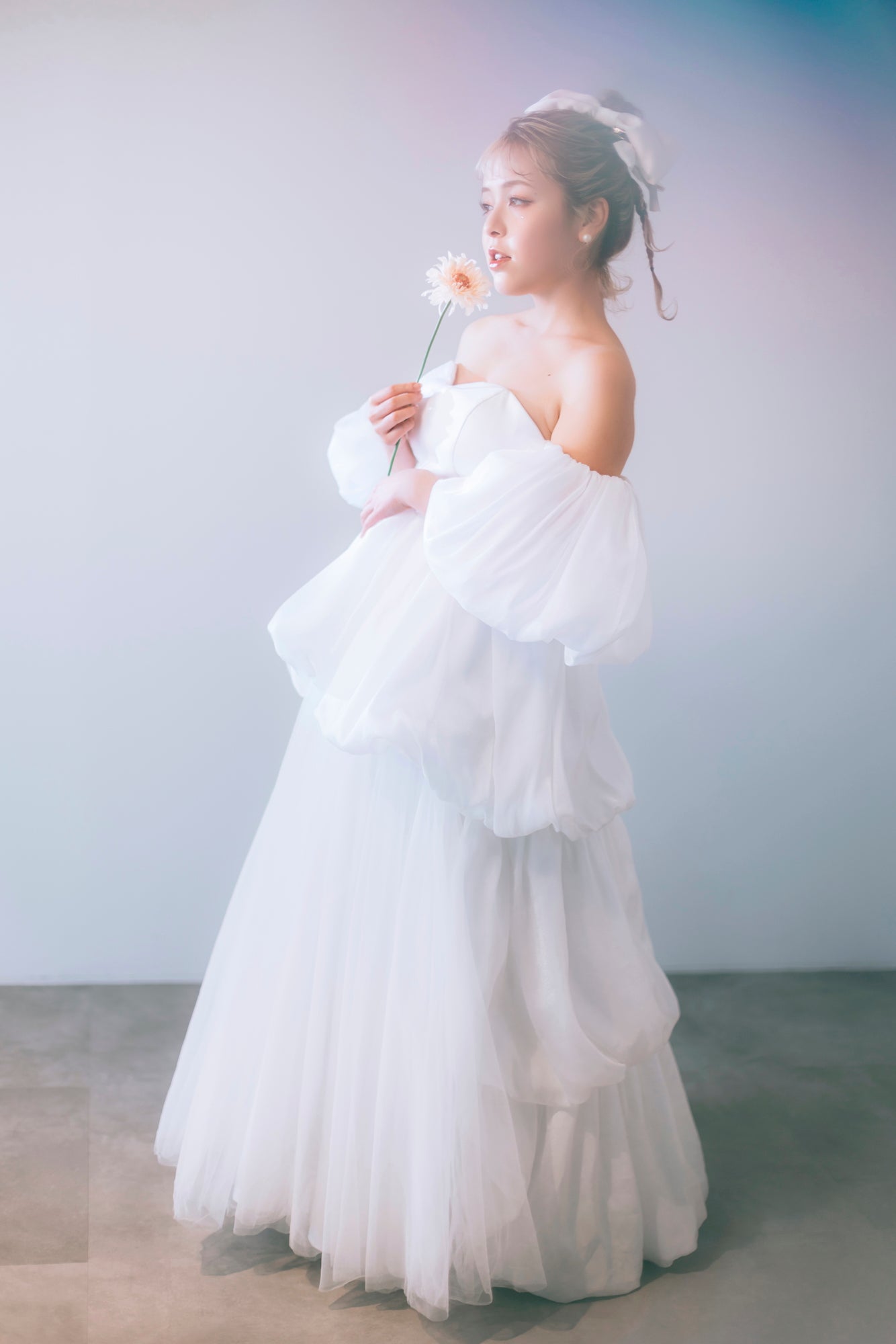 balloon layered dress
